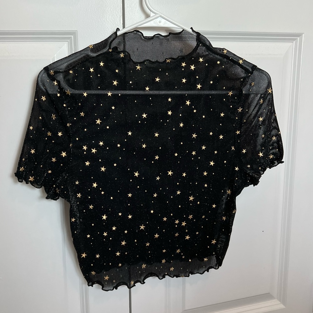 SHEIN CROP MESH TOP